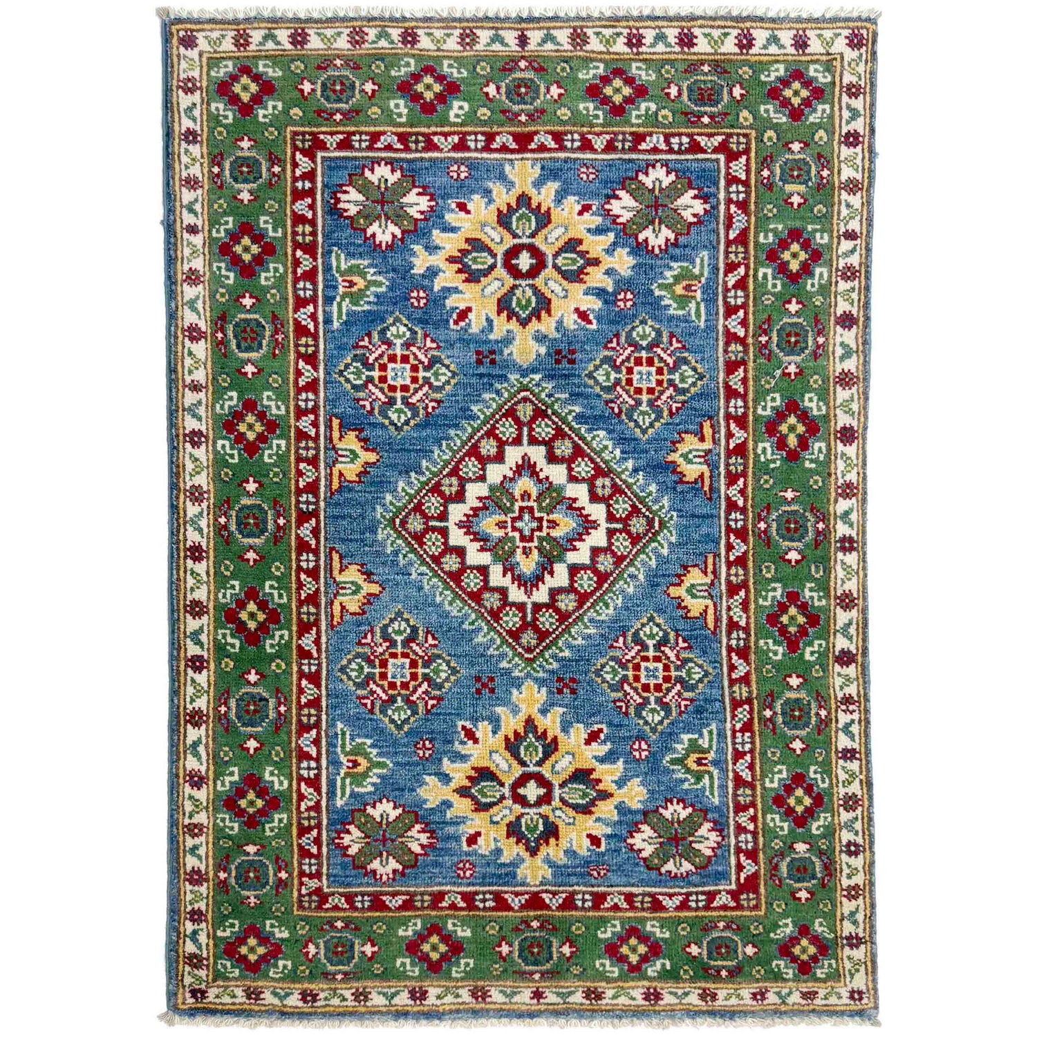 Hand Knotted Kazak Rug 2' 7" x 3' 11" (ft) - No. R37708