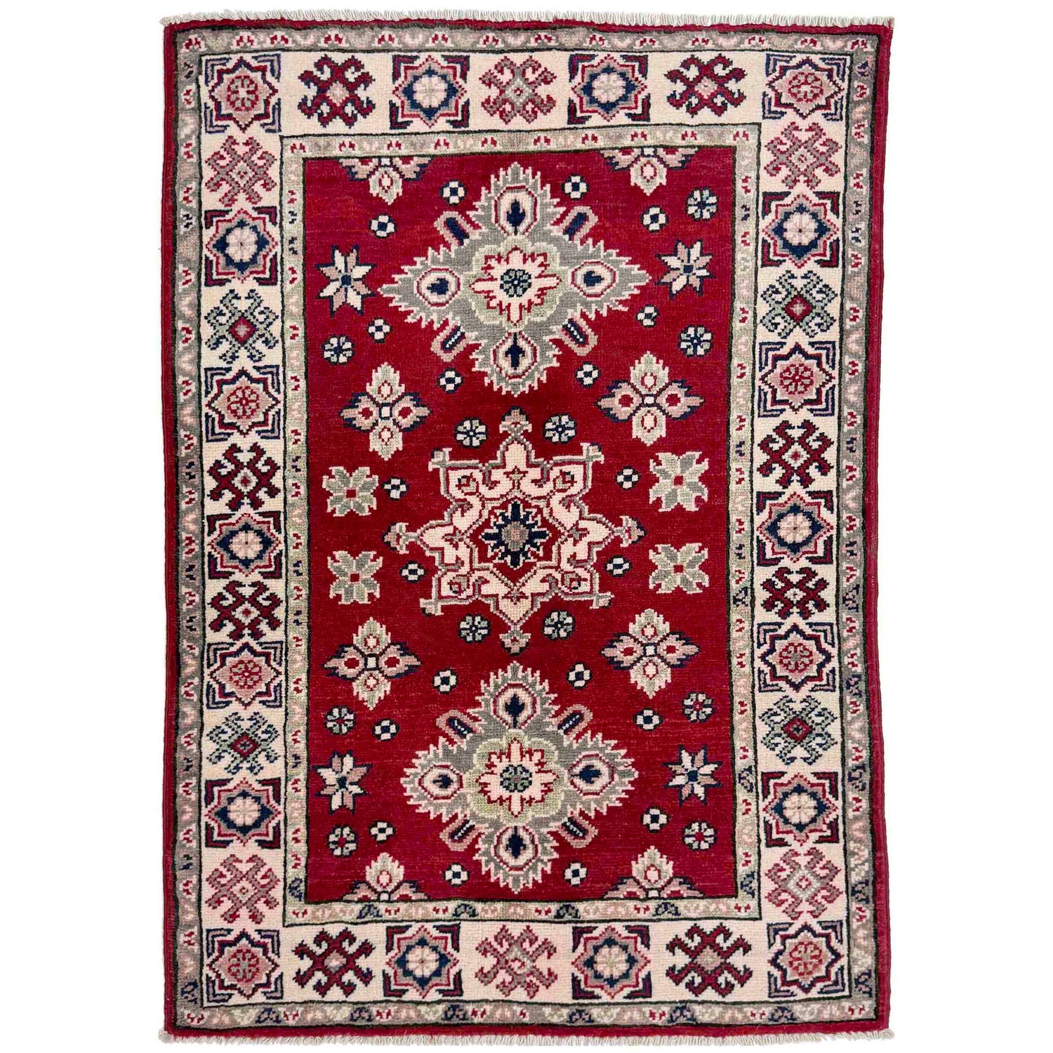 Hand Knotted Kazak Rug 2' 7" x 4' 0" (ft) - No. R37710