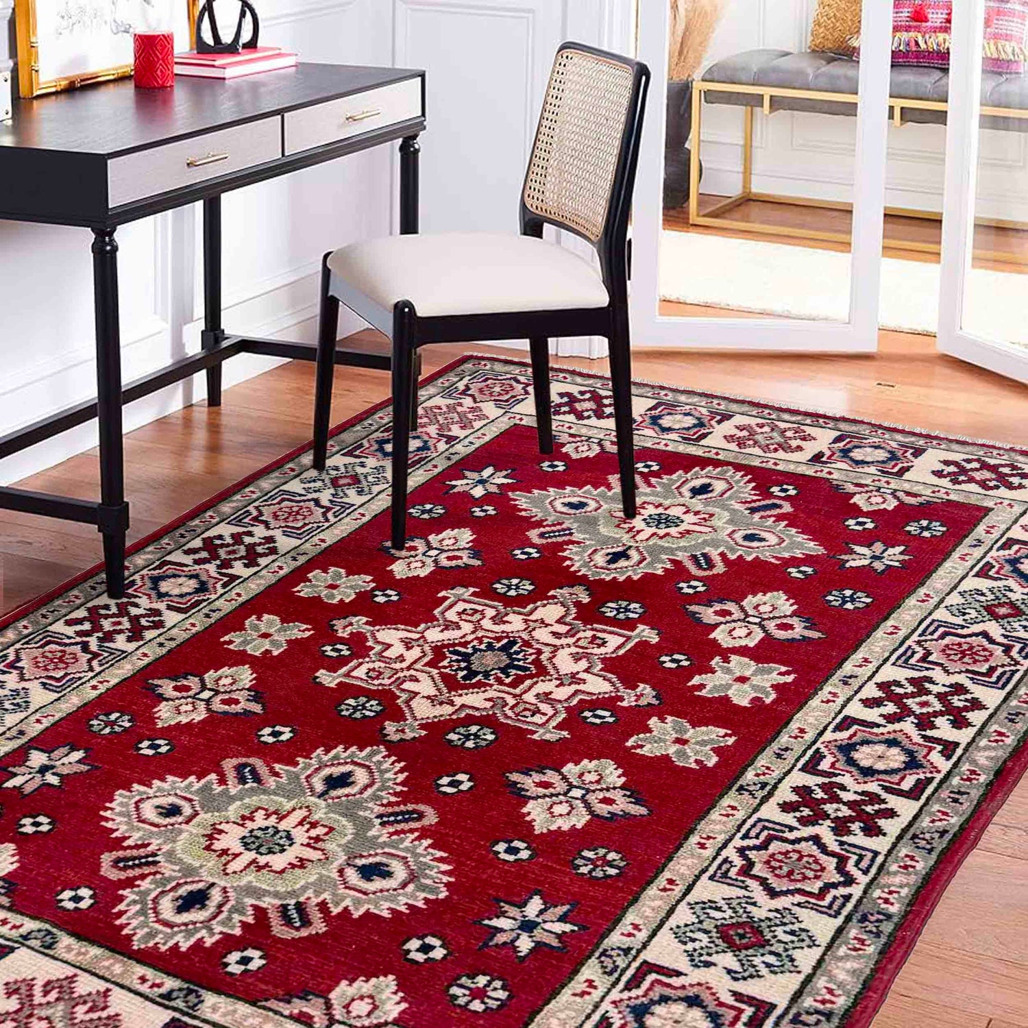Hand Knotted Kazak Rug 2' 7" x 4' 0" (ft) - No. R37710