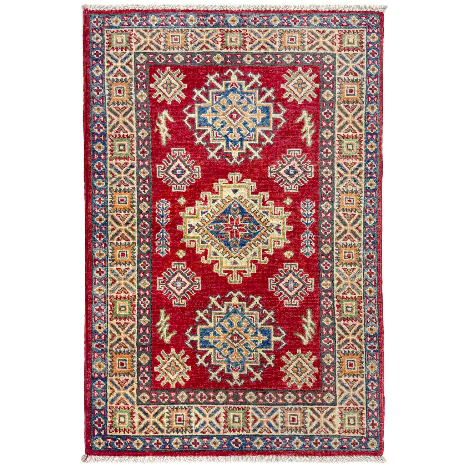 Oriental Kazak Rug 2' 7" x 3' 11" (ft) - No. R37715