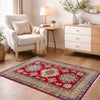 Oriental Kazak Rug 2' 7" x 3' 11" (ft) - No. R37715