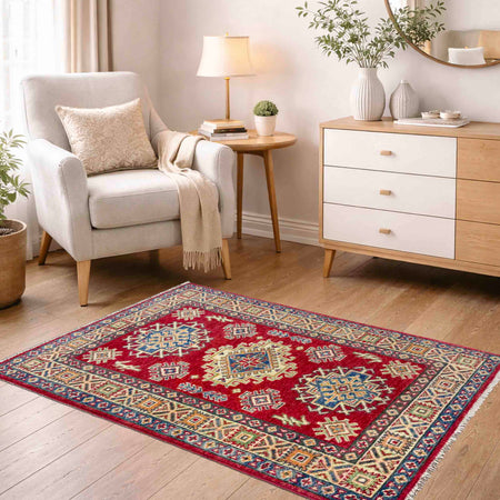 Oriental Kazak Rug 2' 7" x 3' 11" (ft) - No. R37715