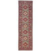Grey Color Kazak Runner 2' 7" x 9' 9" (ft) - No. R37721