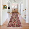 Grey Color Kazak Runner 2' 7" x 9' 9" (ft) - No. R37721