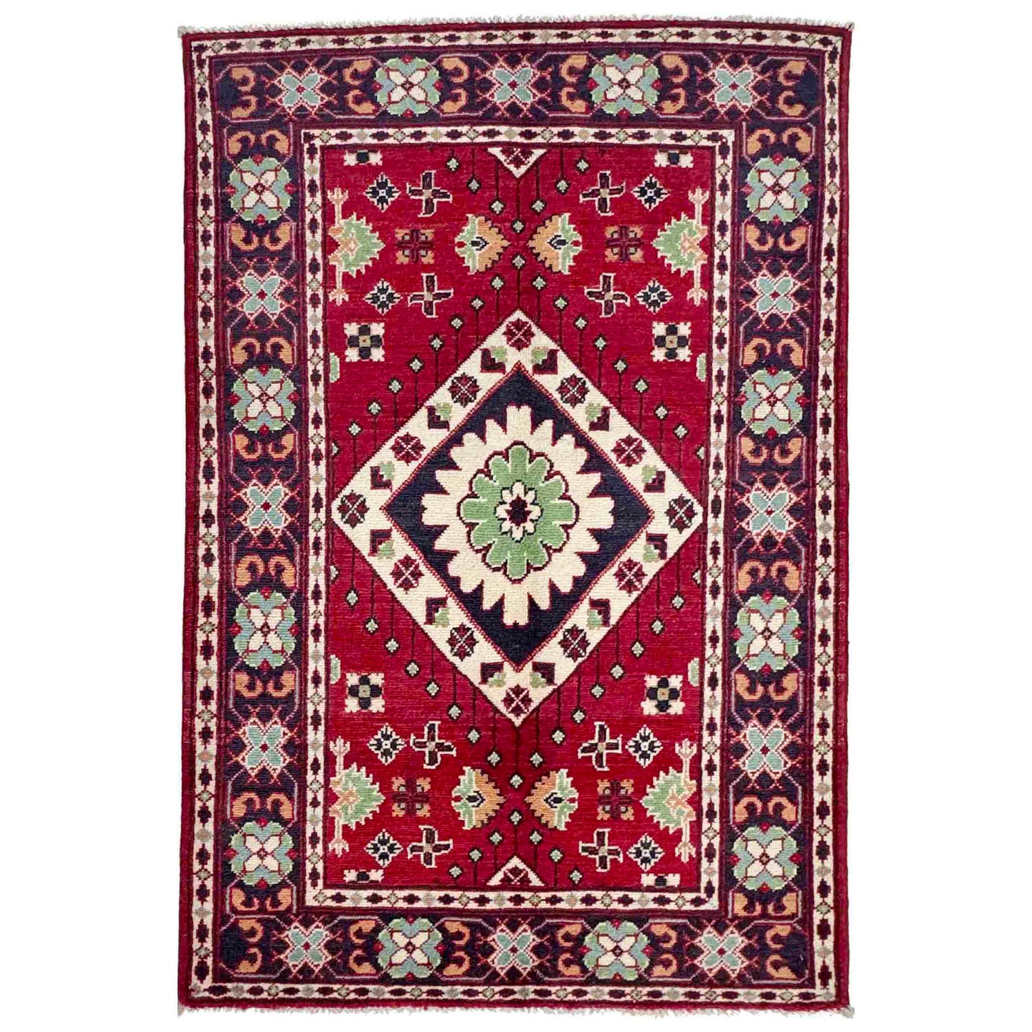 Oriental Kazak Rug 3' 1" x 5' 0" (ft)- No. R37730