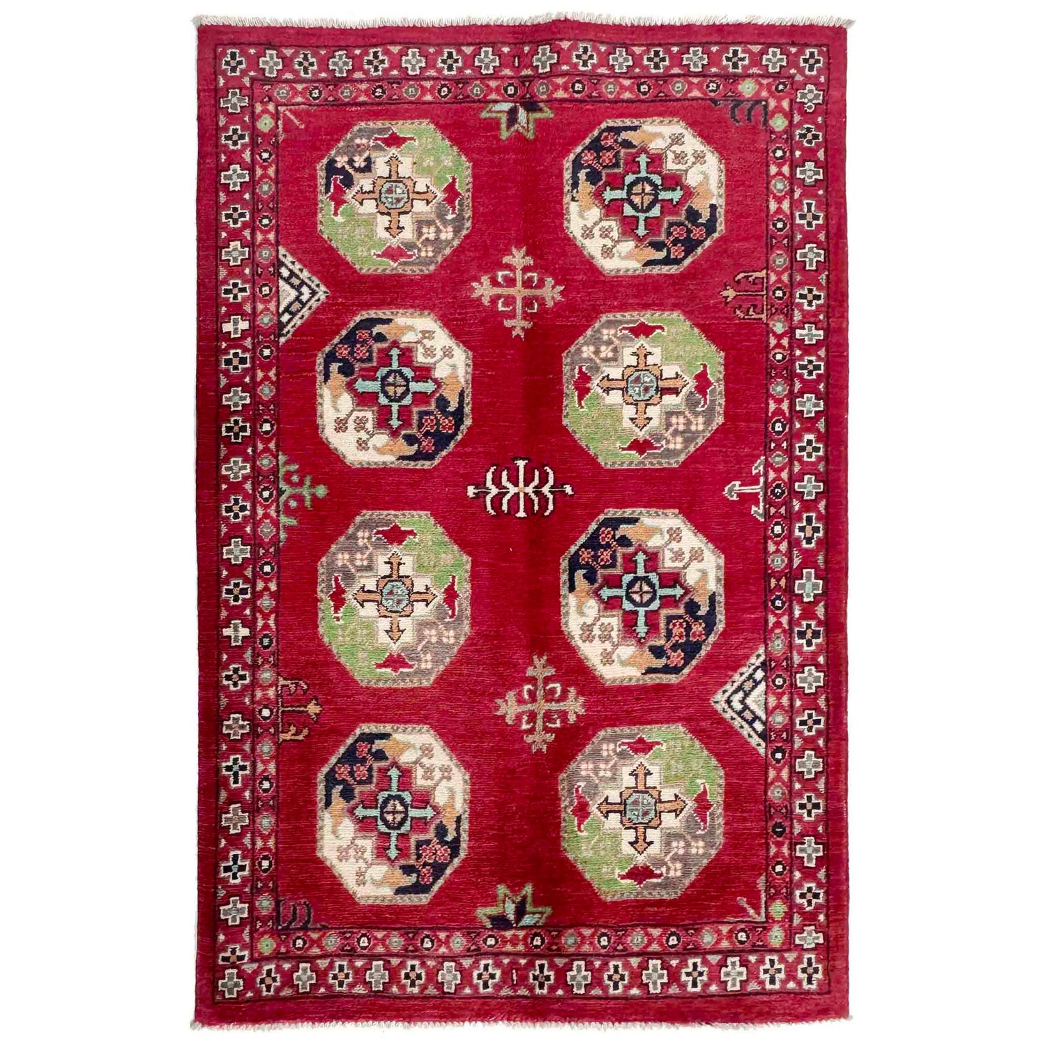 Hand-Knotted Waziri Qaleen 3' 1" x 4' 9" (ft) - No. R37731