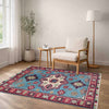Blue Color Kazak Rug 3' 3" x 4' 8" (ft)- No. R37732