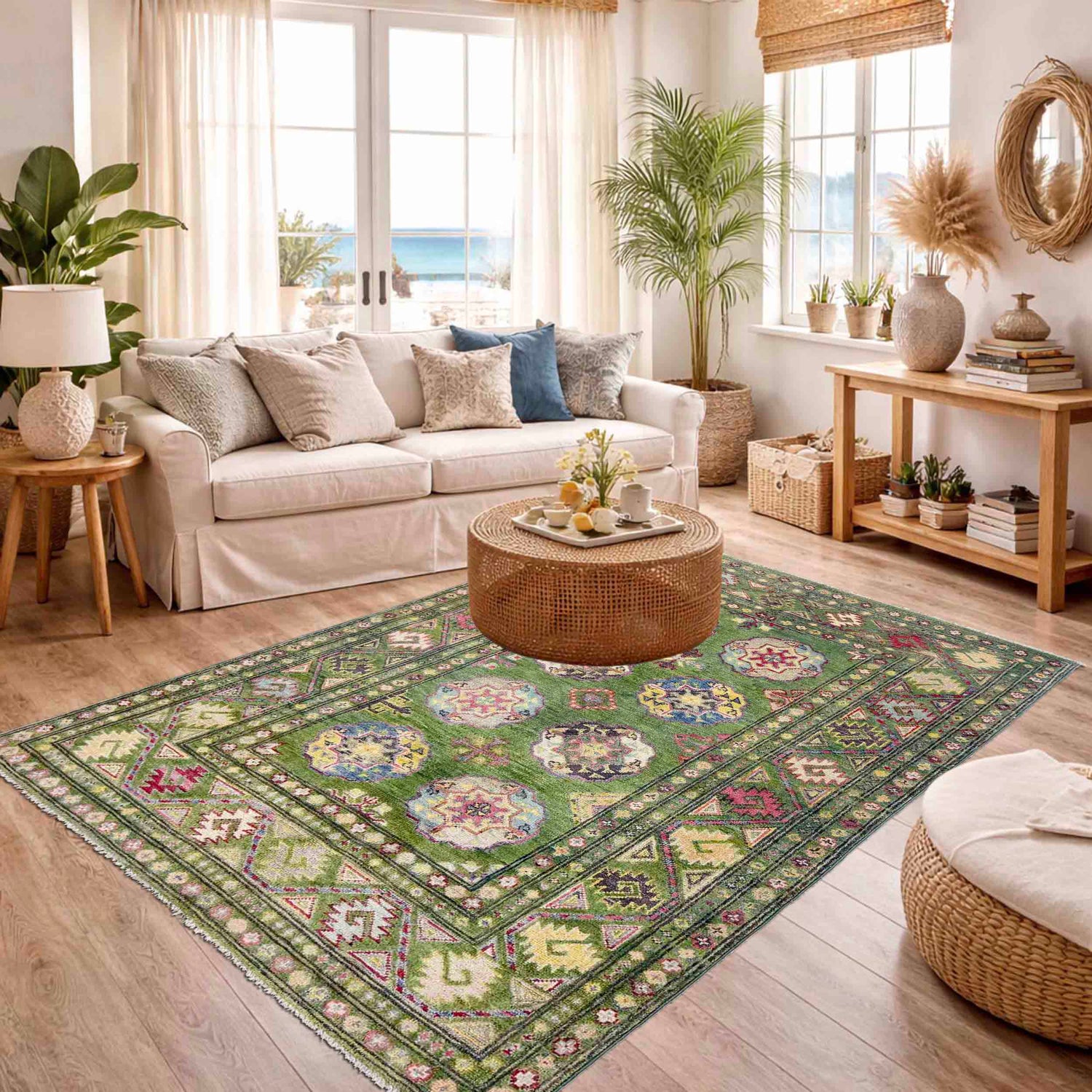 Traditional Style Waziri Carpet 3' 11" x 6' 3" (ft) - No. R37733