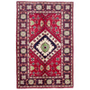Red Color Kazak Rug 3' 3" x 4' 10" (ft)- No. R37734