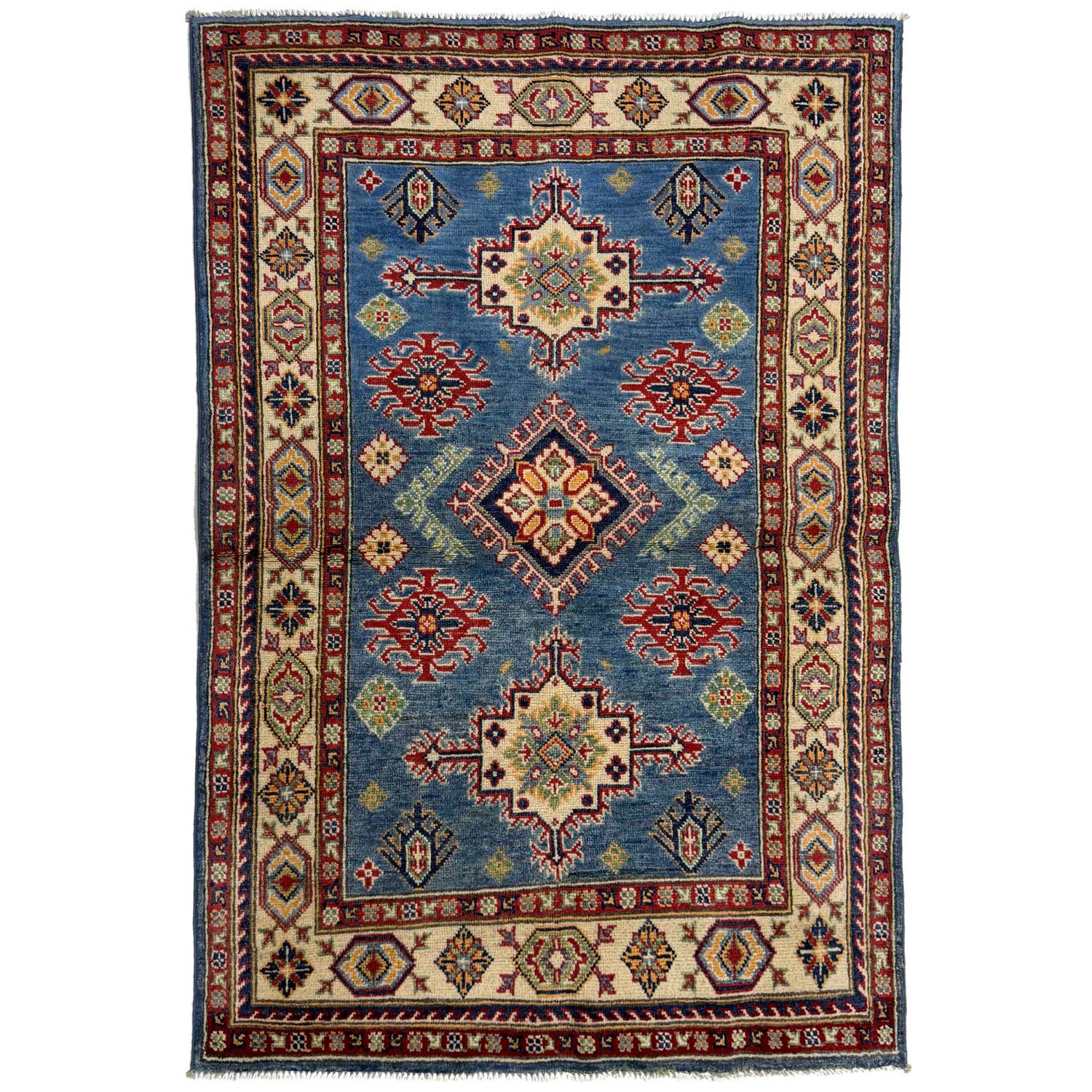 Oriental Kazak Rug 3' 3" x 4' 11" (ft)- No. R37737