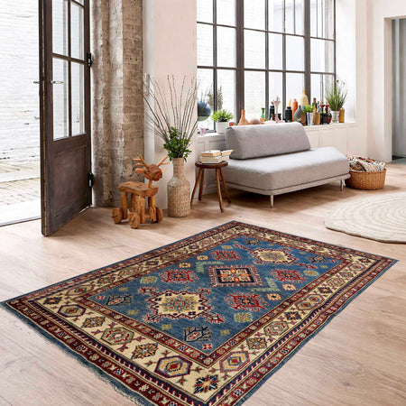 Oriental Kazak Rug 3' 3" x 4' 11" (ft)- No. R37737