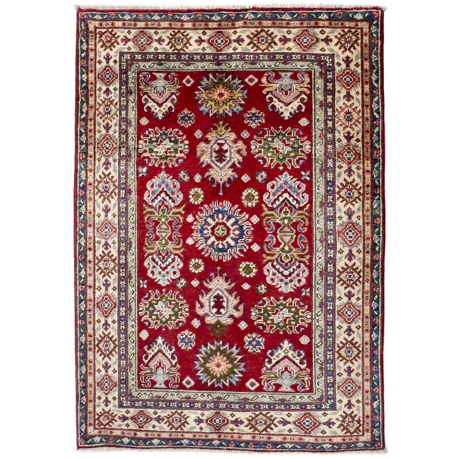 Oriental Kazak Rug 3' 6" x 5' 0" (ft)- No. R37740