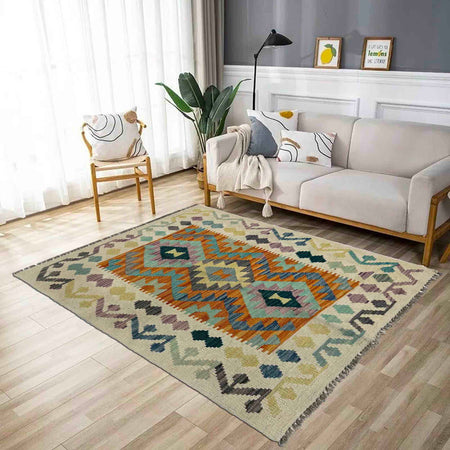 Handmade Vegetable Kelim 2' 7" x 4' 0" (ft) - No. R37797