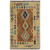 Handmade Vegetable Kilim 2' 8" x 4' 1" (ft) - No. R37808