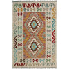 Handmade Vegetable Kelim 2' 9" x 4' 6" (ft) - No. R37920
