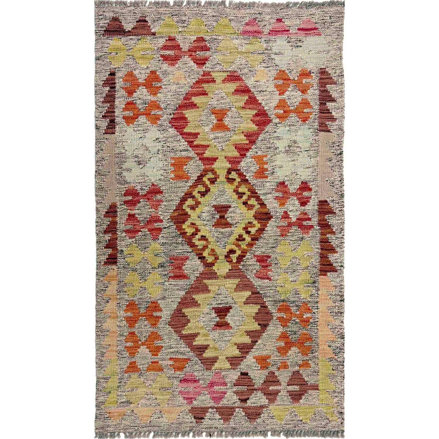 Handmade Vegetable Kilim 2' 6" x 4' 5" (ft) - No. R37968