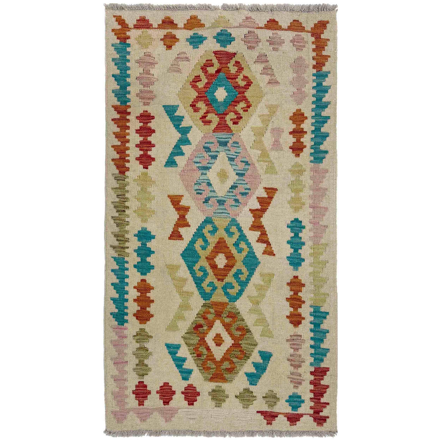 Handmade Vegetable Kilim 2' 6" x 4' 4" (ft) - No. R37975