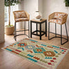 Handmade Vegetable Kilim 2' 6" x 4' 4" (ft) - No. R37975
