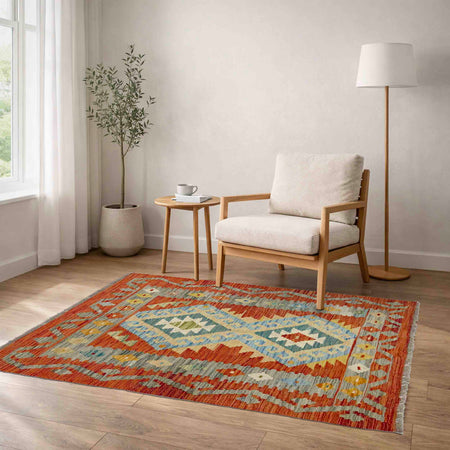 Handmade Vegetable Kilim 2' 9" x 4' 0" (ft) - No. R37979