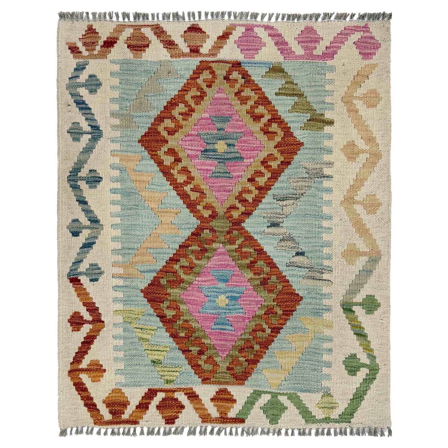 Handmade Vegetable Kelim 2' 2" x 2' 7" (ft) - No. R37995