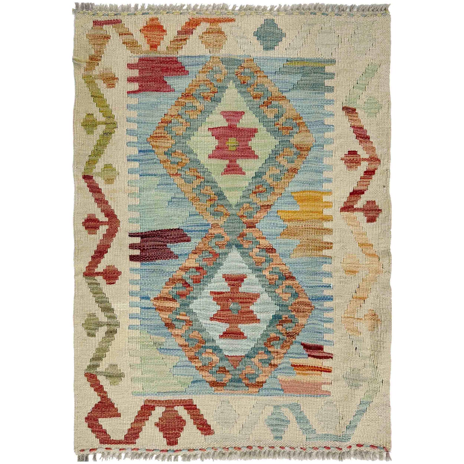 Handmade Vegetable Kelim 2' 2" x 3' 1" (ft) - No. R37998