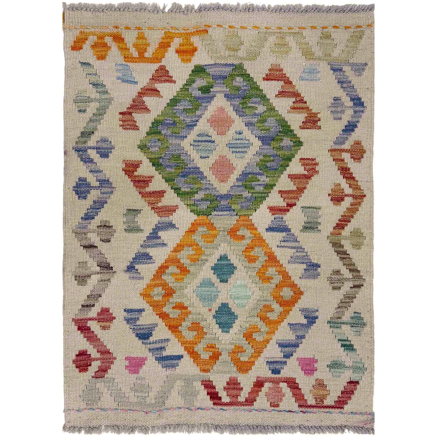 Handmade Vegetable Kelim 2' 0" x 2' 10" (ft) - No. R38003