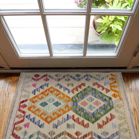 Handmade Vegetable Kelim 2' 0" x 2' 10" (ft) - No. R38003