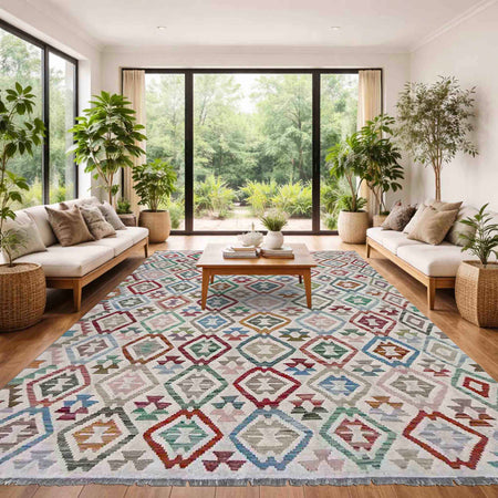 Handmade Vegetable Kilim 6' 0" x 8' 7" (ft) - No. R38012