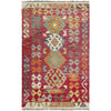 Handmade Vegetable Kilim 2' 6" x 4' 4" (ft) - No. R38015