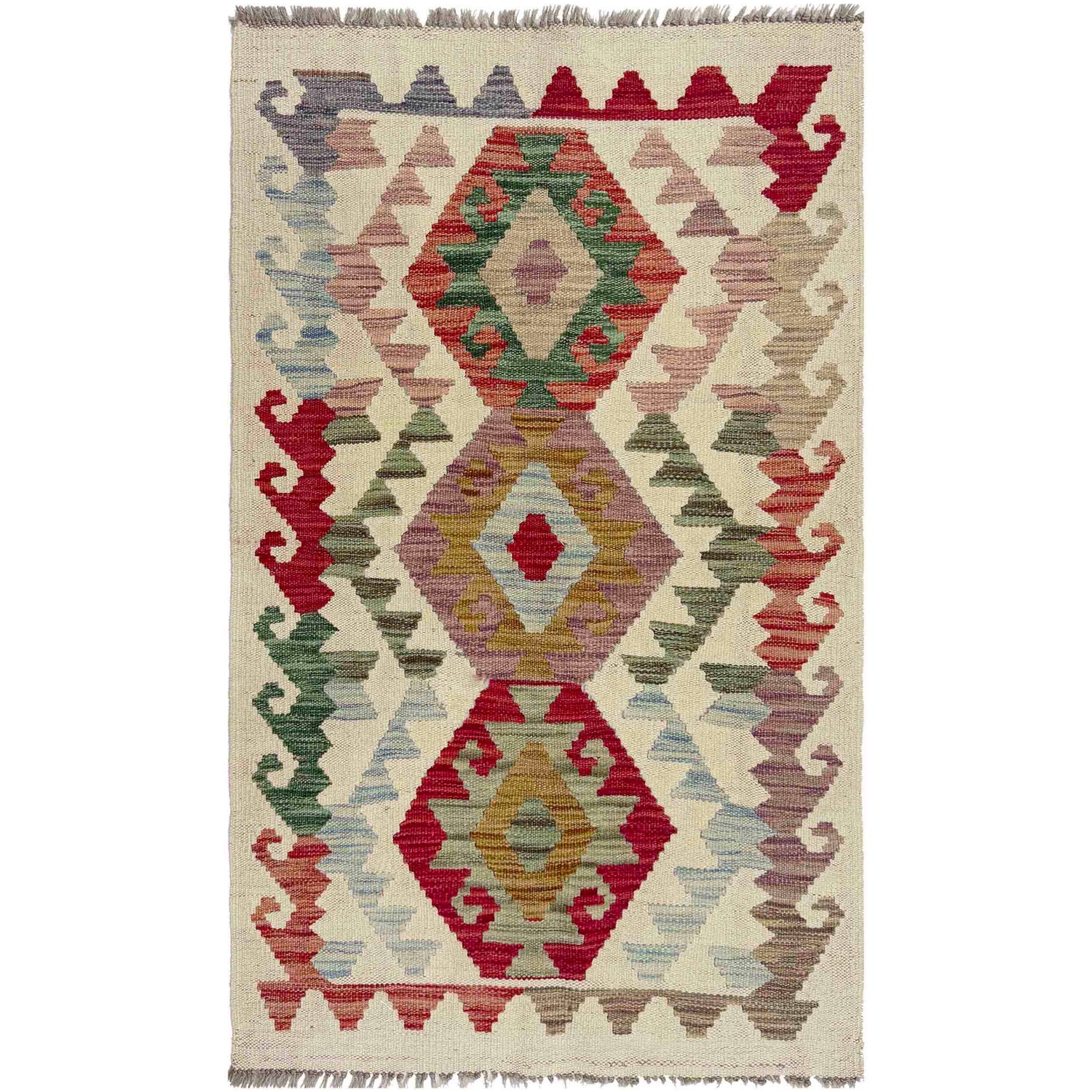 Handmade Vegetable Kelim 2' 5" x 4' 1" (ft) - No. R38018