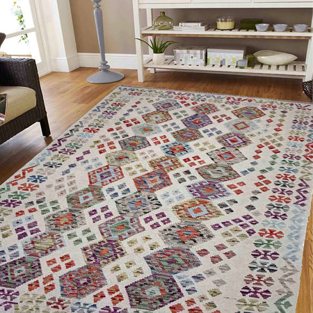 Handmade Vegetable Kilim 5' 0" x 7' 3" (ft) - No. R38061
