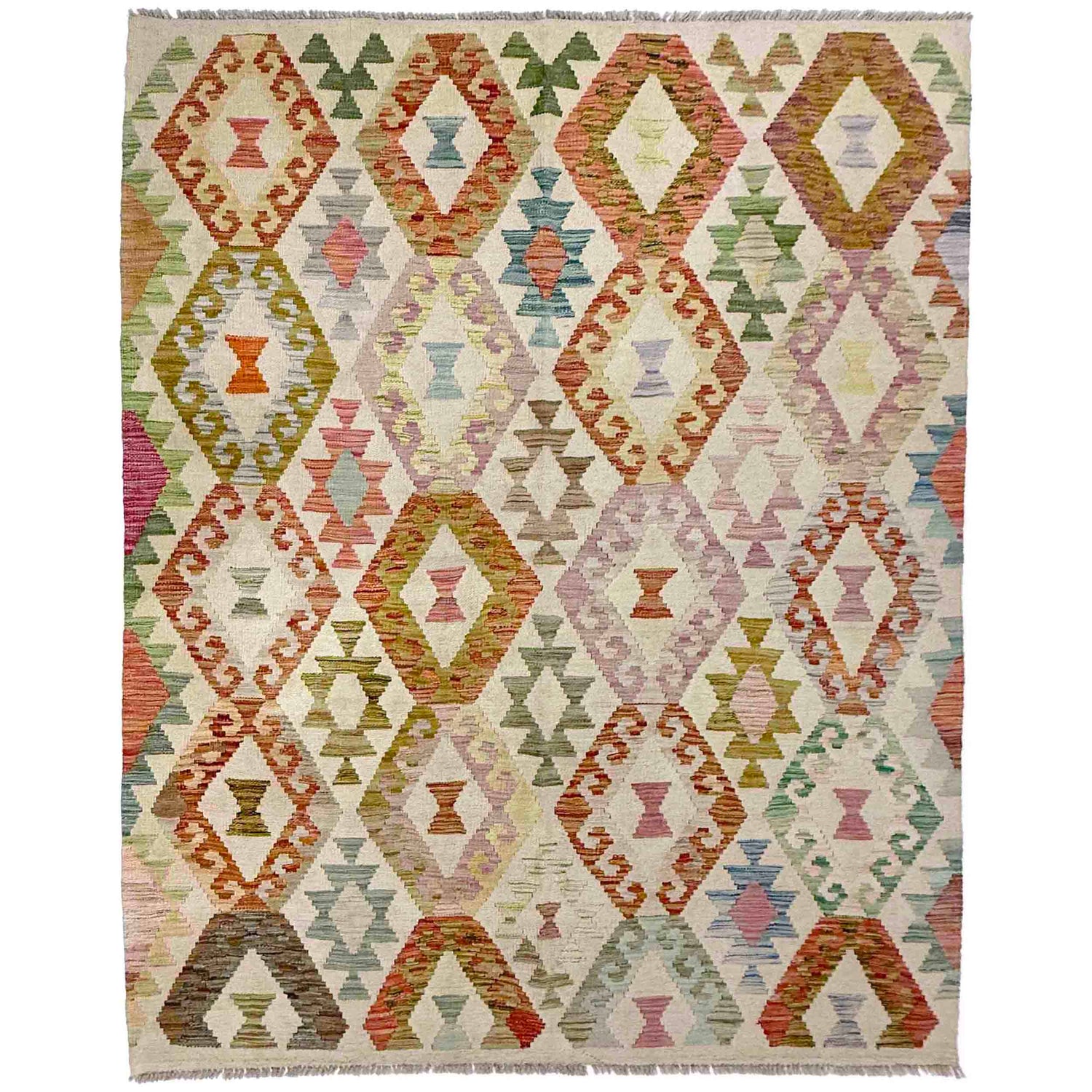 Handmade Vegetable Kilim 4' 11" x 6' 6" (ft) - No. R38294