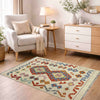 Handmade Vegetable Kelim 2' 7" x 4' 0" (ft) - No. R38299