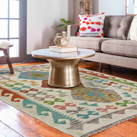 Handmade Vegetable Kilim 2' 6" x 4' 2" (ft) - No. R38309
