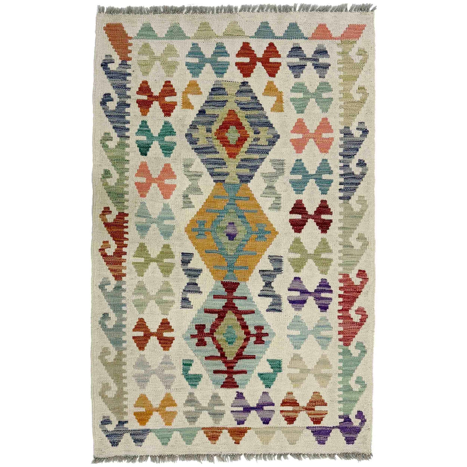 Handmade Vegetable Kelim 2' 6" x 4' 0" (ft) - No. R38338