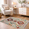 Handmade Vegetable Kilim 2' 7" x 4' 3" (ft) - No. R38339
