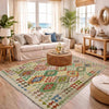 Handmade Vegetable Kelim 4' 11" x 6' 0" (ft) - No. R38347