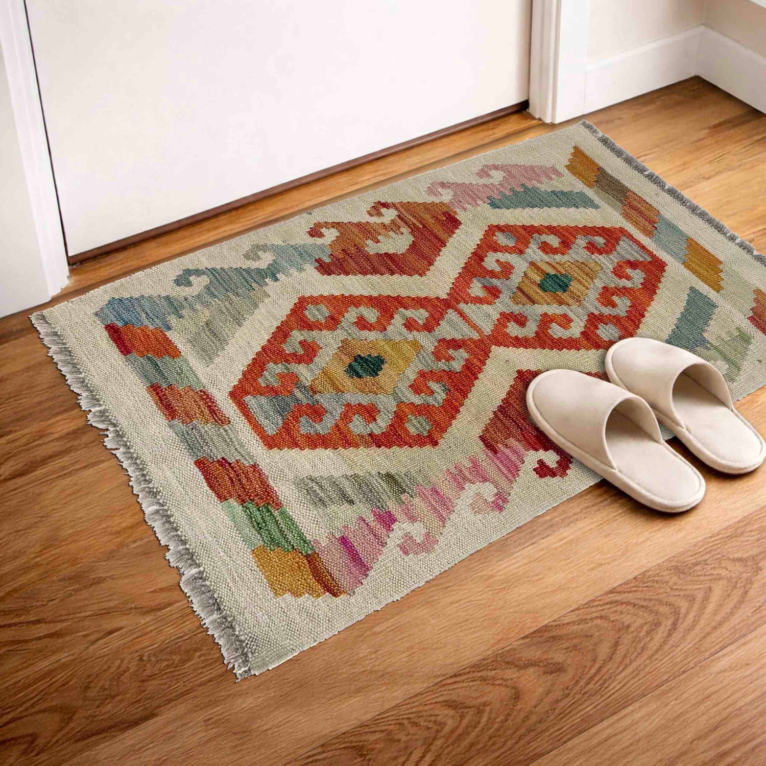 Handmade Vegetable Kelim 1' 10" x 2' 8" (ft) - No. R38358