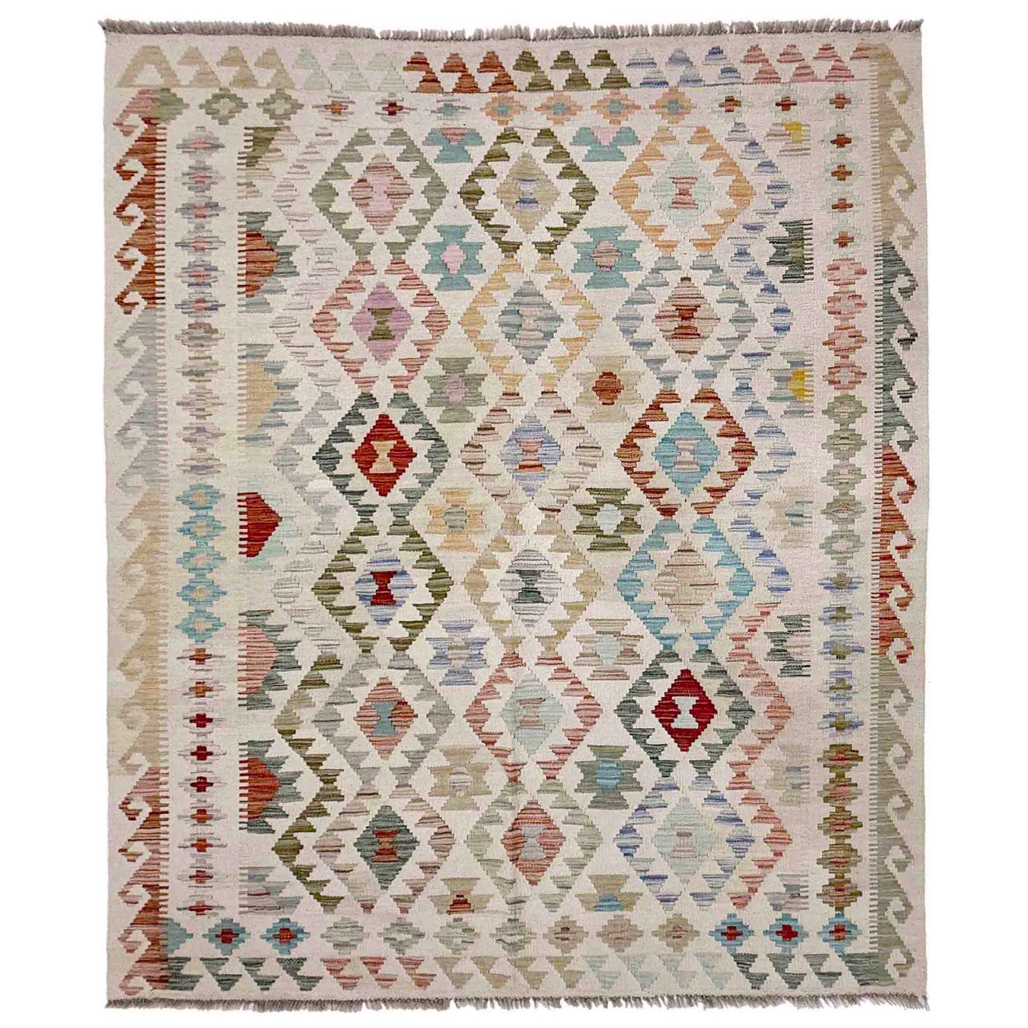 Handmade Vegetable Kilim 5' 0" x 6' 4" (ft) - No. R38365