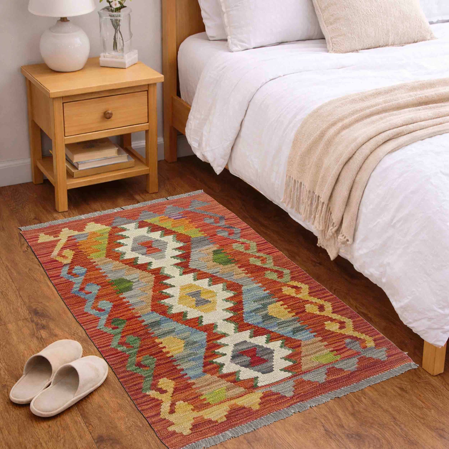 Handmade Vegetable Kilim 2' 0" x 3' 2" (ft) - No. R38379