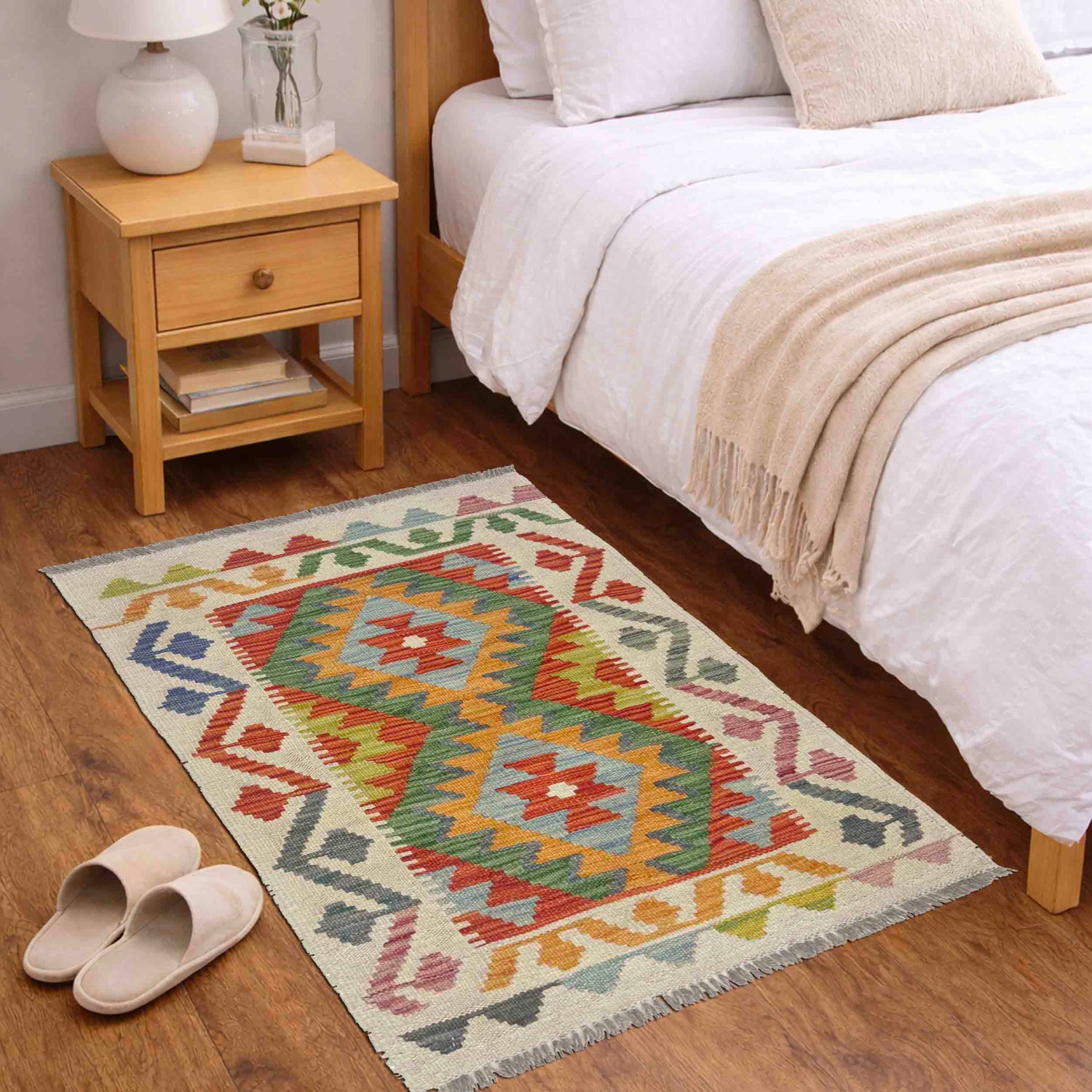 Handmade Vegetable Kilim 2' 0" x 3' 5" (ft) - No. R38394
