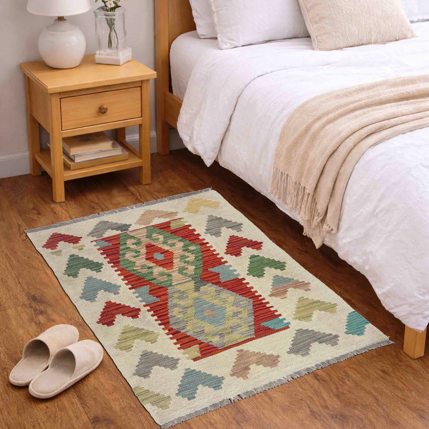 Handmade Vegetable Kelim 2' 2" x 3' 6" (ft) - No. R38408