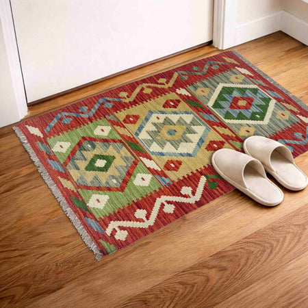 Handmade Vegetable Kelim 2' 4" x 3' 3" (ft) - No. R38415