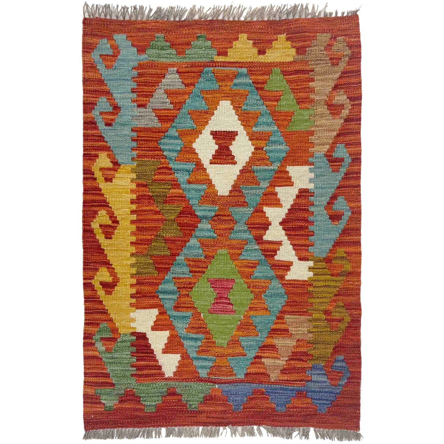 Handmade Vegetable Kelim 2' 0" x 2' 11" (ft) - No. R38427