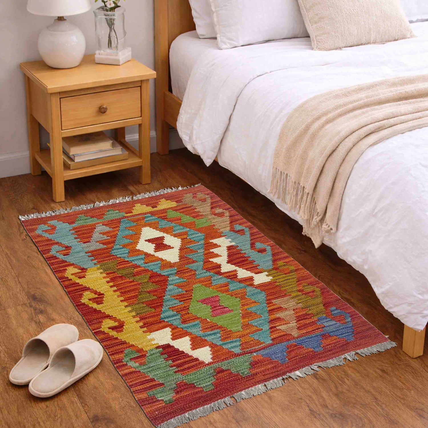Handmade Vegetable Kelim 2' 0" x 2' 11" (ft) - No. R38427