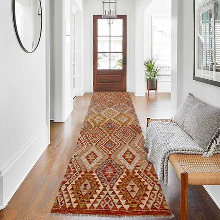 Vegetable Kilim Runner 3' 1" x 10' 0" (ft) - No. R38620