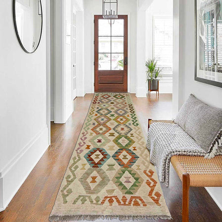 Vegetable Kilim Runner 2' 7" x 7' 7" (ft) - No. R38637