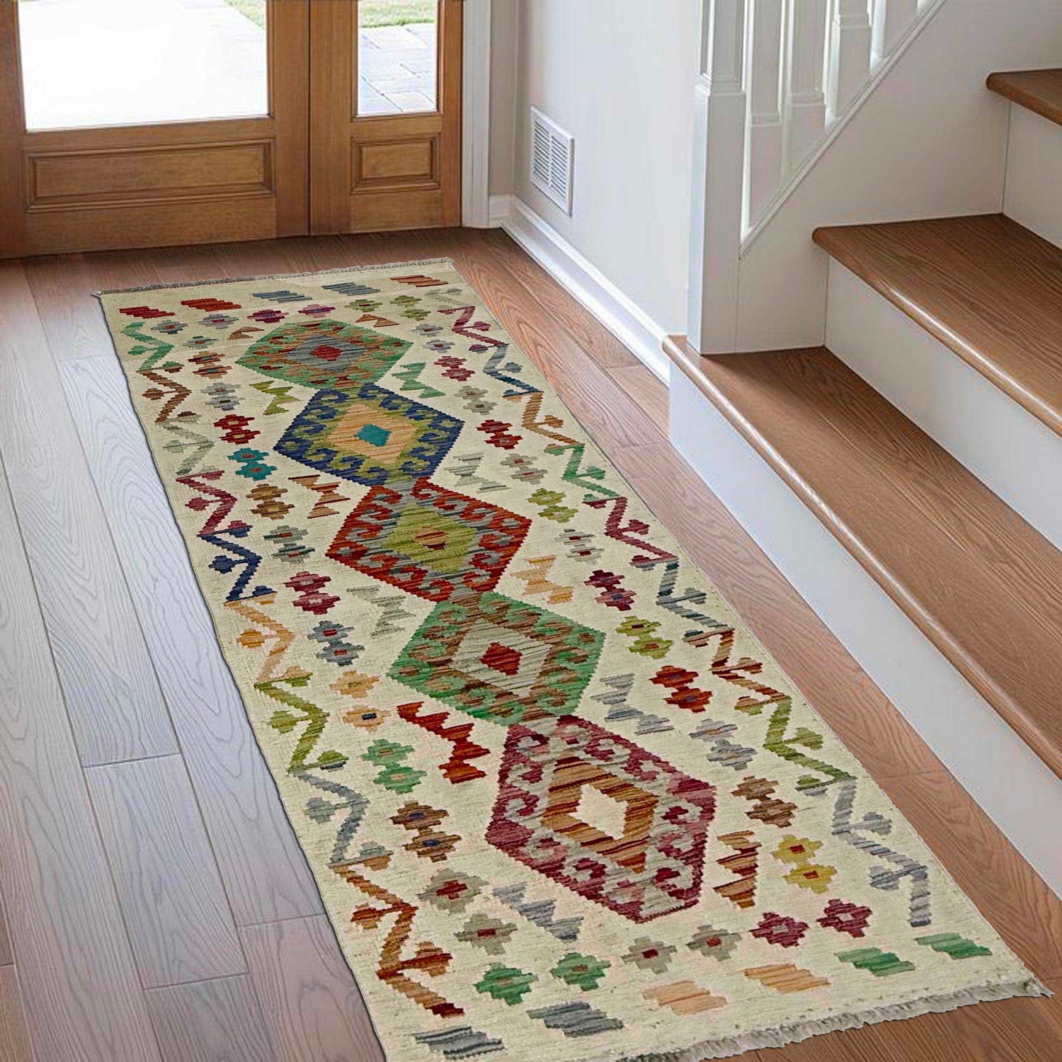 Vegetable Kilim Runner 2' 1" x 5' 10" (ft)- No. R38638