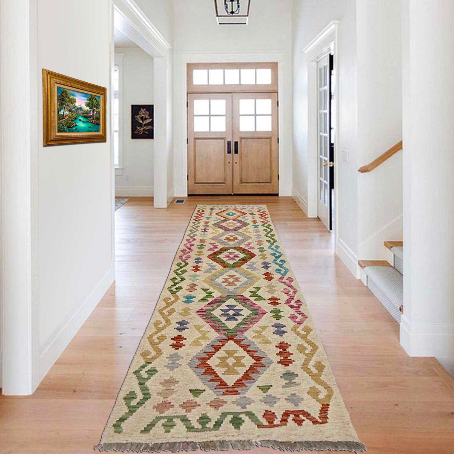 Vegetable Kelim Runner 2' 3" x 7' 11" (ft) - No. R38639