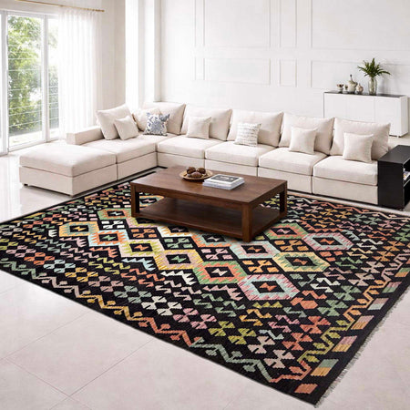 Handmade Vegetable Kilim 6' 7" x 9' 9" (ft) - No. R38643